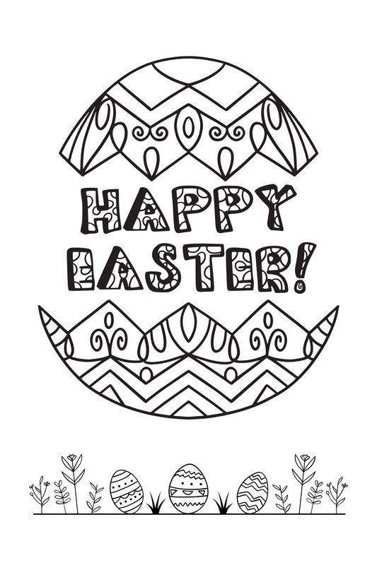 Easter Coloring Sheet 10 Page Bundle DIGITAL DOWNLOAD 2
